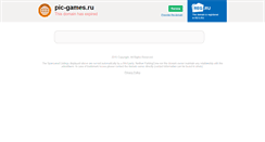 Desktop Screenshot of pic-games.ru