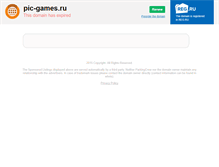 Tablet Screenshot of pic-games.ru